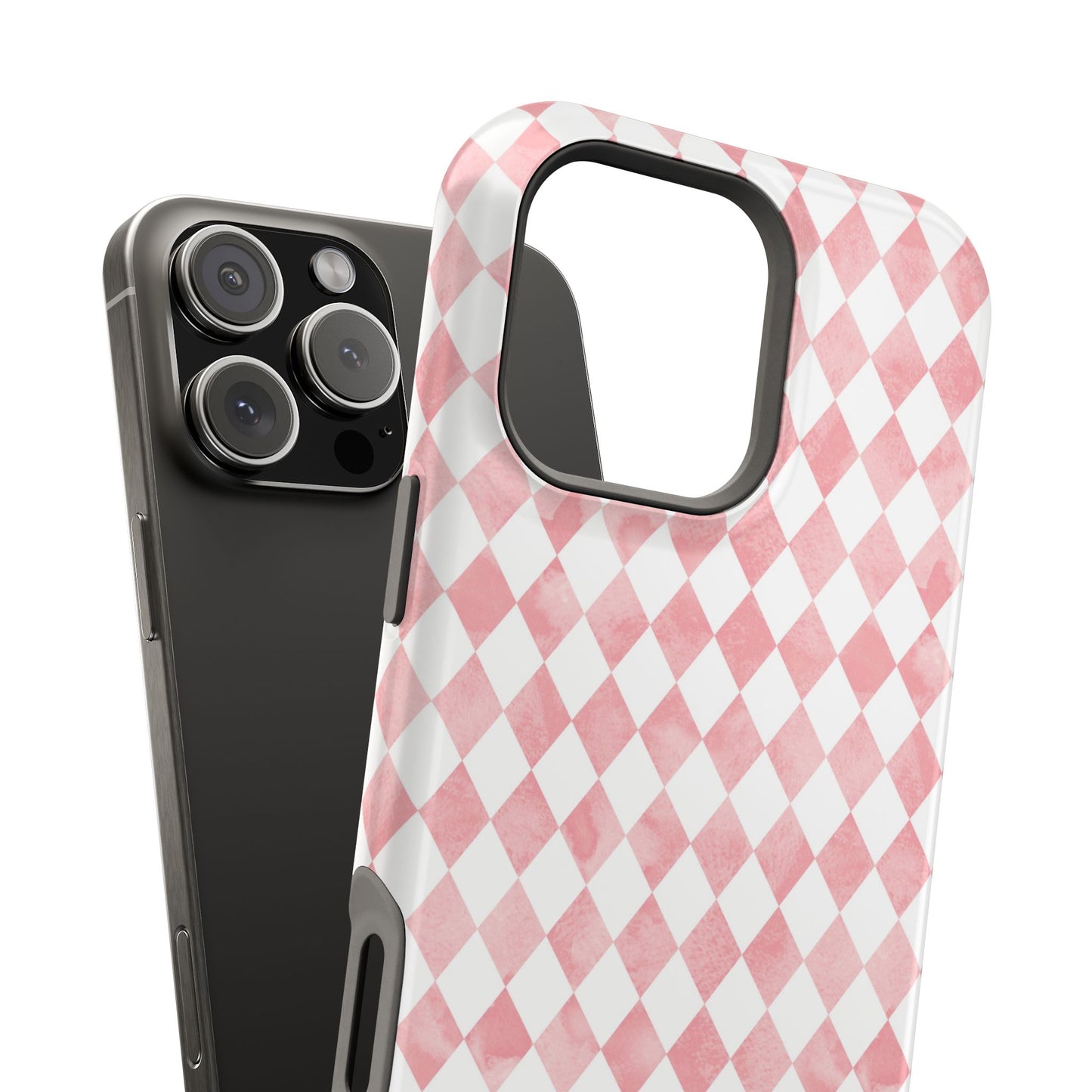 Rosy Harlequin Magnetic iPhone Case