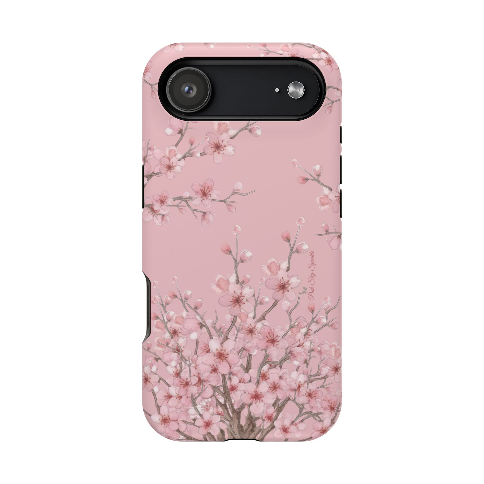 Pink Blossoms MagSafe-Compatible Magnetic iPhone Case