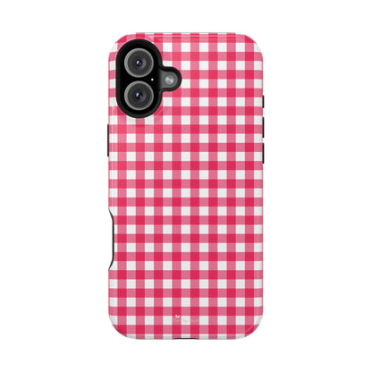 Cherry Gingham Magnetic iPhone Case