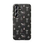 Sleigh in Grey Samsung Galaxy Phone Case – Chic Monochrome Christmas Edition