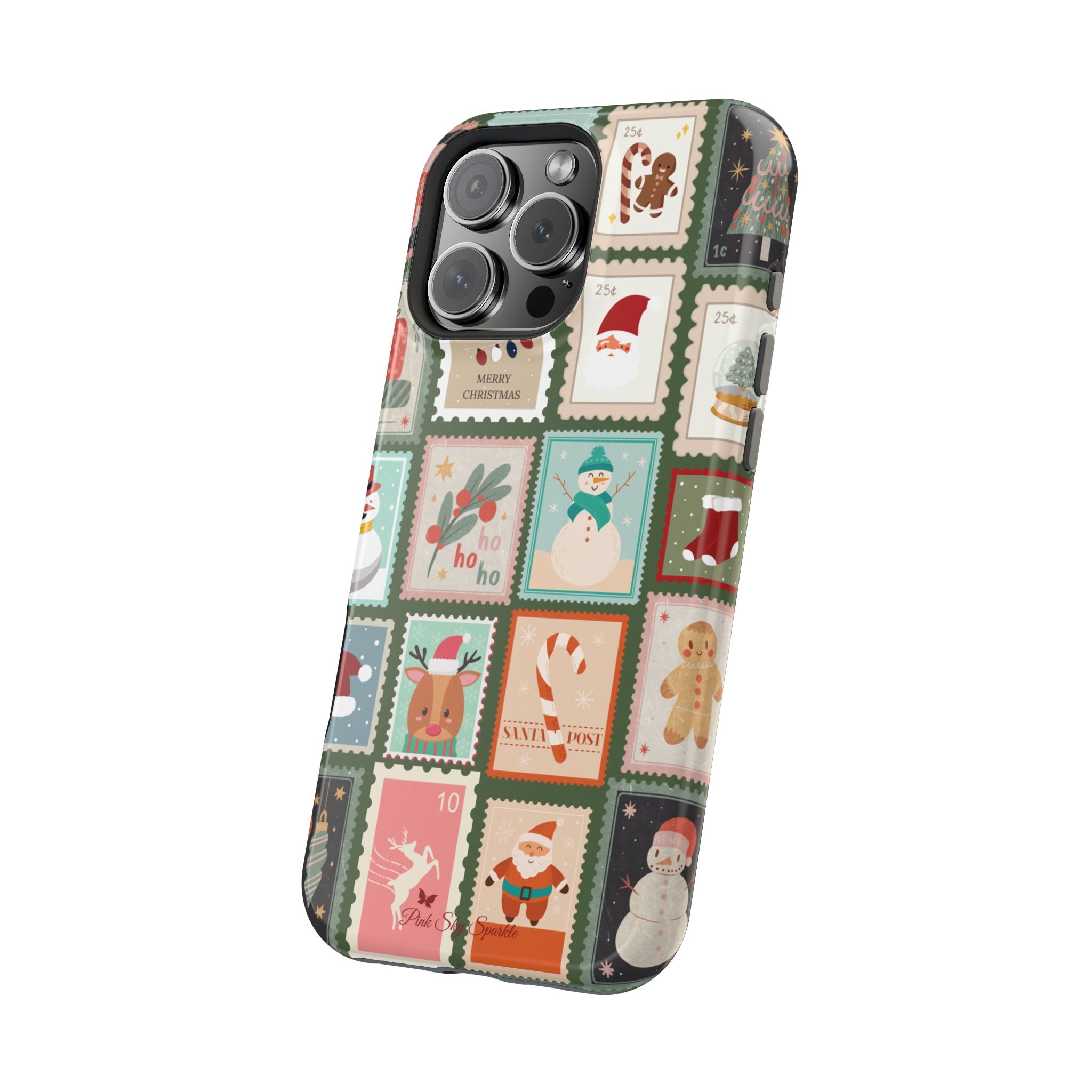 Santa’s Stamp Collection Magnetic iPhone Case