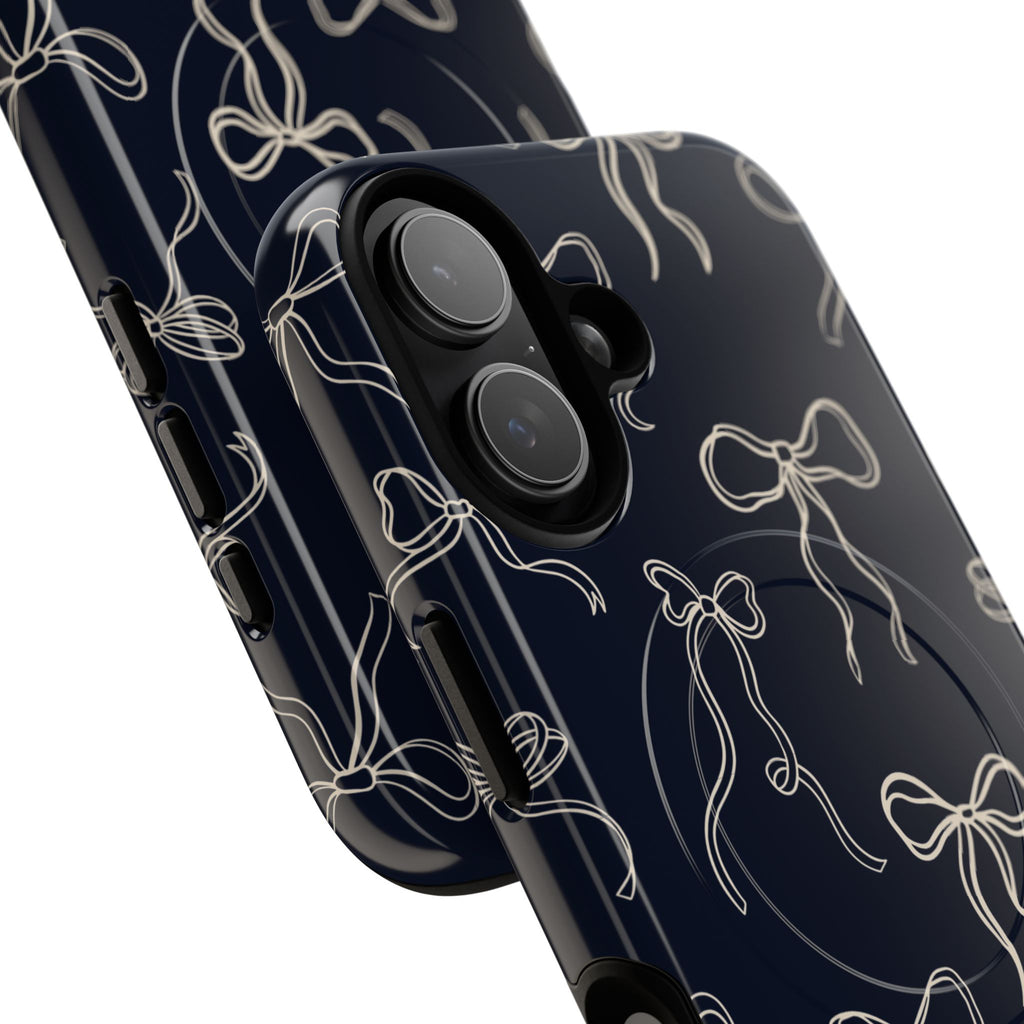 Funda magnética para iPhone con lazos de medianoche