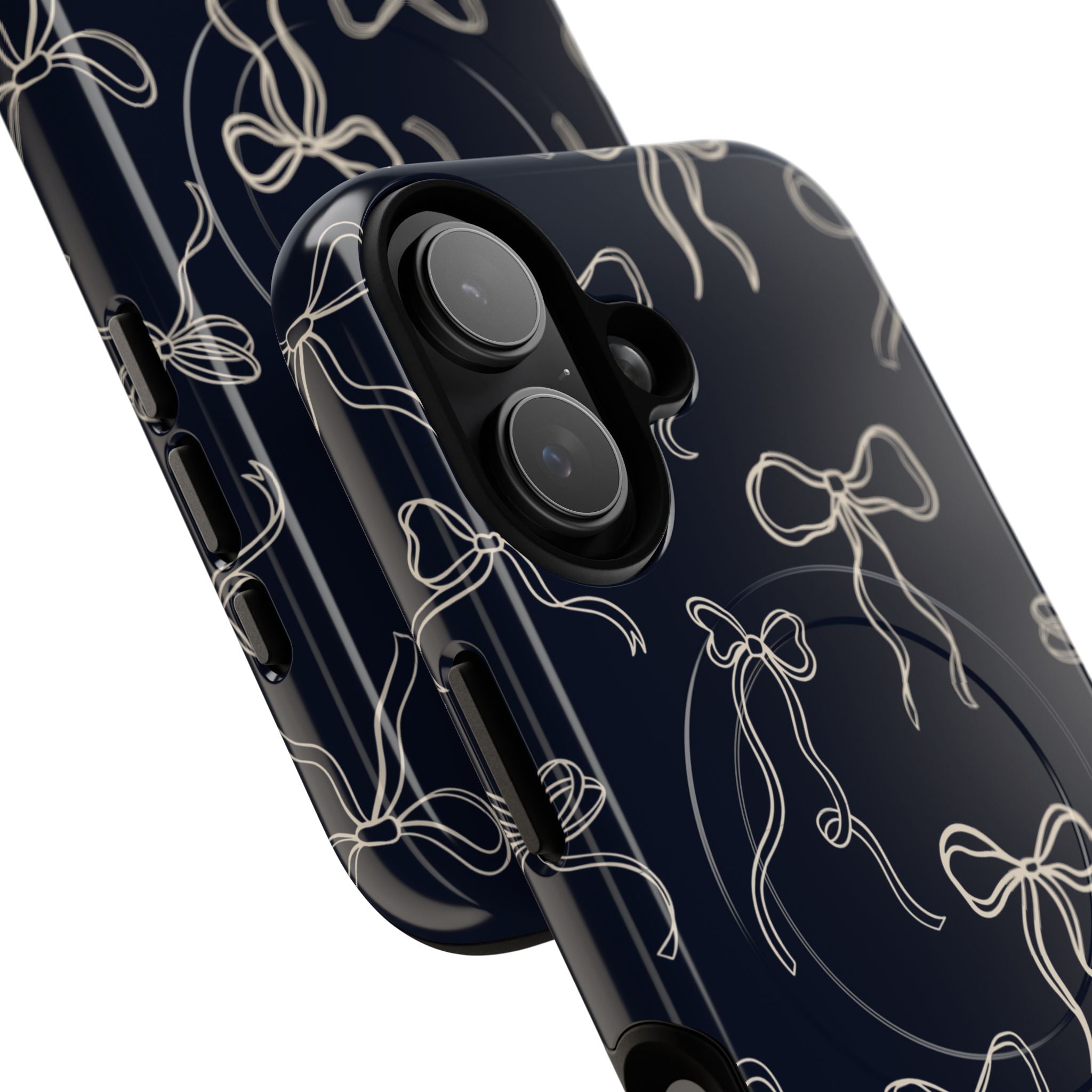 Funda magnética para iPhone con lazos de medianoche