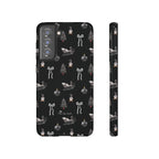 Sleigh in Grey Samsung Galaxy Phone Case – Chic Monochrome Christmas Edition