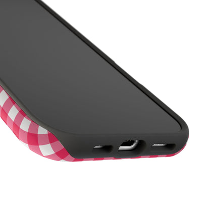 Cherry Gingham Magnetic iPhone Case