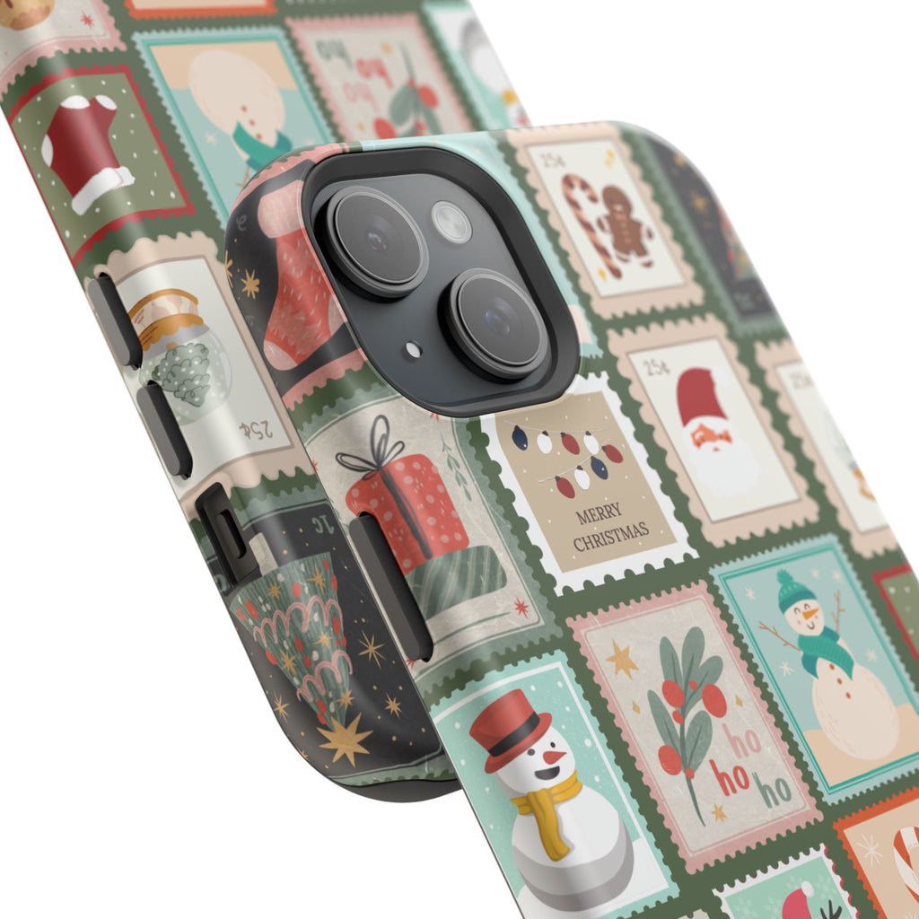 Santa’s Stamp Collection Magnetic iPhone Case