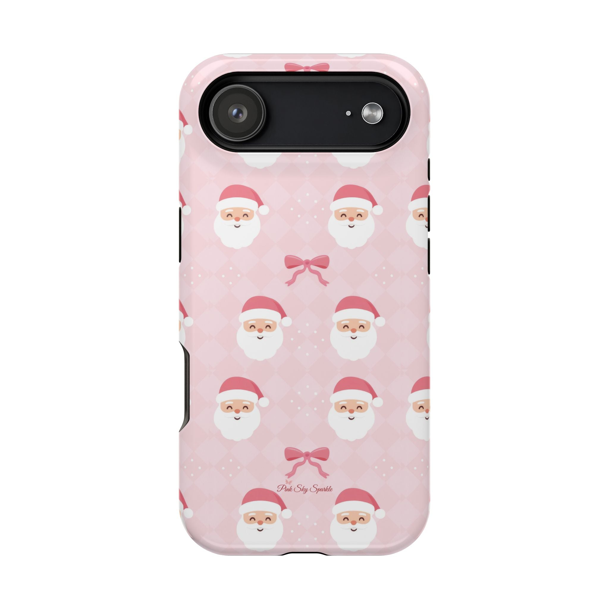 Pink Santa Bows Magnetic iPhone Case