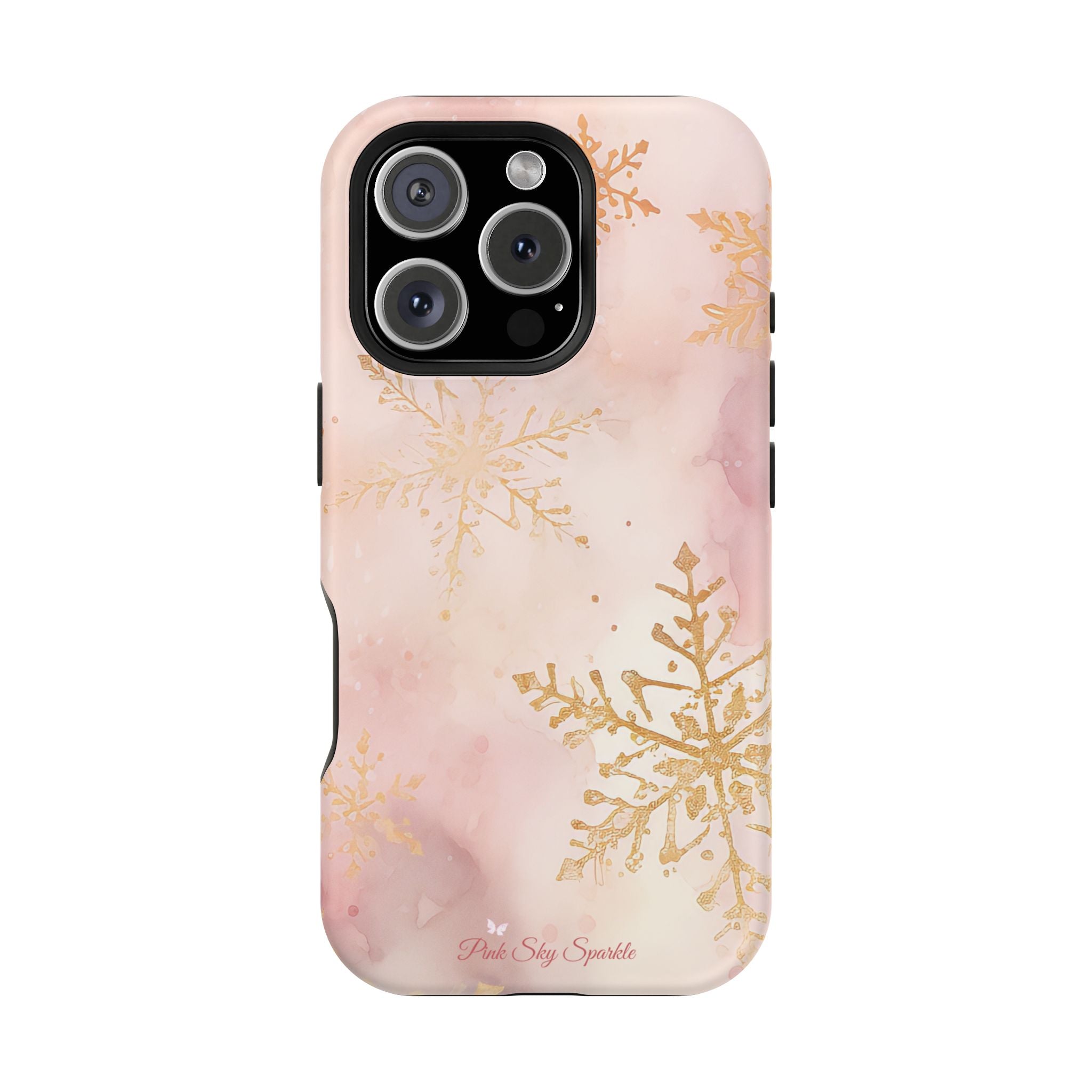 Pink & Gold Winter Wonderland Magnetic iPhone Case