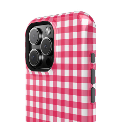 Cherry Gingham Magnetic iPhone Case