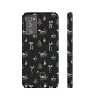 Sleigh in Grey Samsung Galaxy Phone Case – Chic Monochrome Christmas Edition
