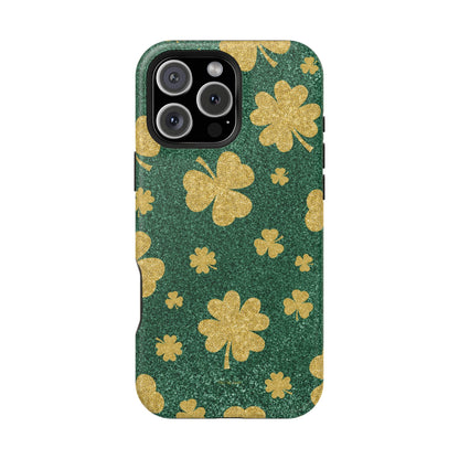 Shamrock Sparkle Magnetic iPhone Case