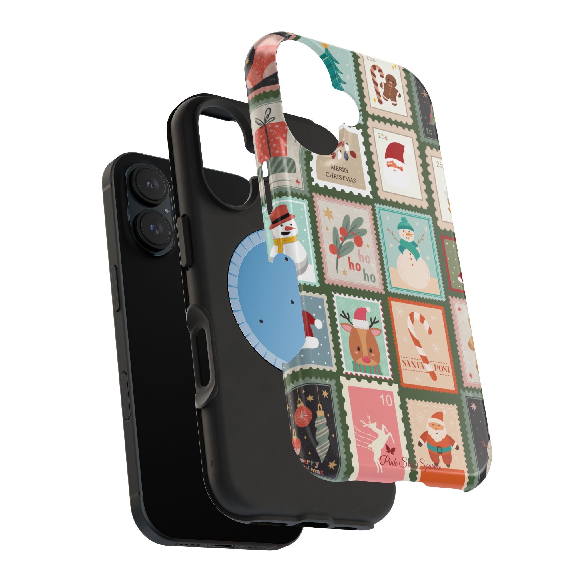 Santa’s Stamp Collection Magnetic iPhone Case