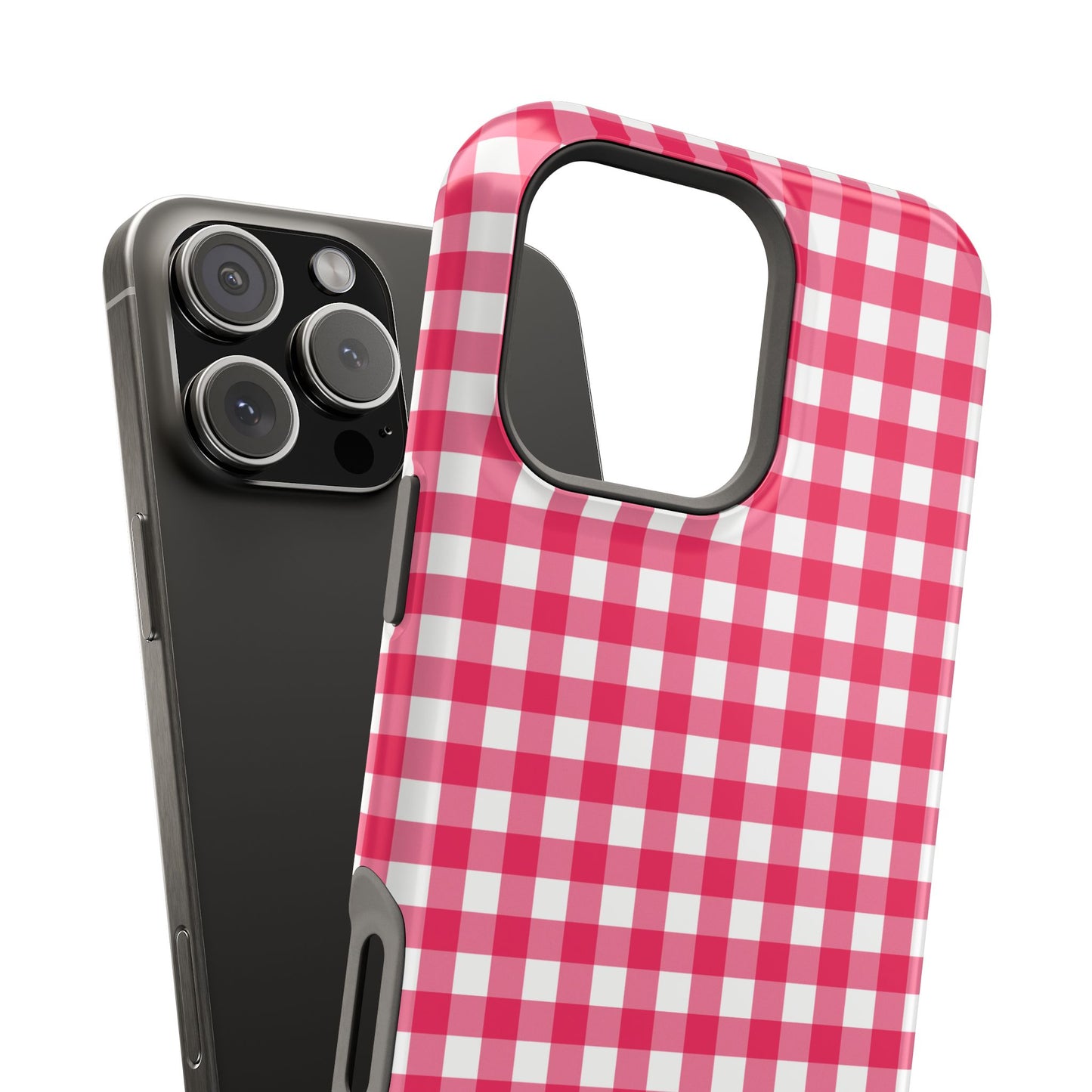 Cherry Gingham Magnetic iPhone Case