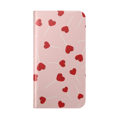 Sweetheart Sucker Wallet Flip Case-Phone Case-Printify-PINK SKY SPARKLE-Protective wallet flip case for smartphones with 360° protection, fold-over design, card slots, and stylish pattern options. Perfect for adding a fashionable touch while keeping your phone safe. Available in a variety of designs including bold, elegant, and chic styles.