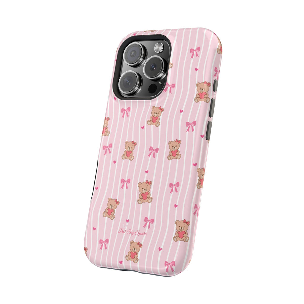 Teddy Hearts Magnetic iPhone Case