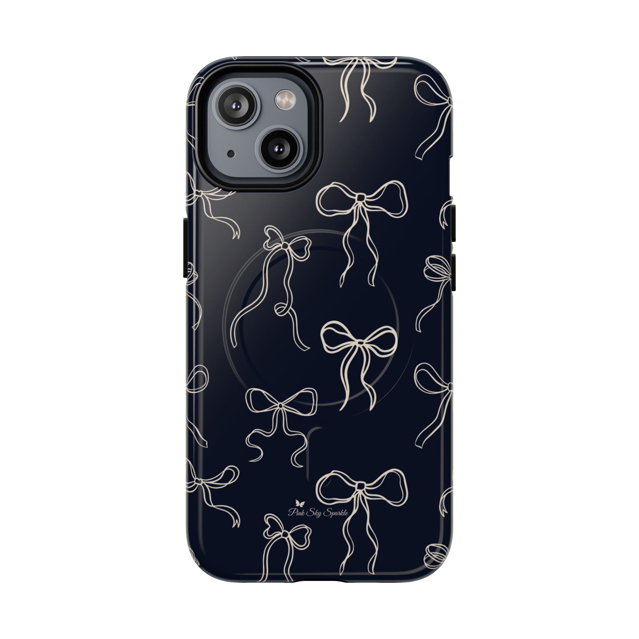 Funda magnética para iPhone con lazos de medianoche
