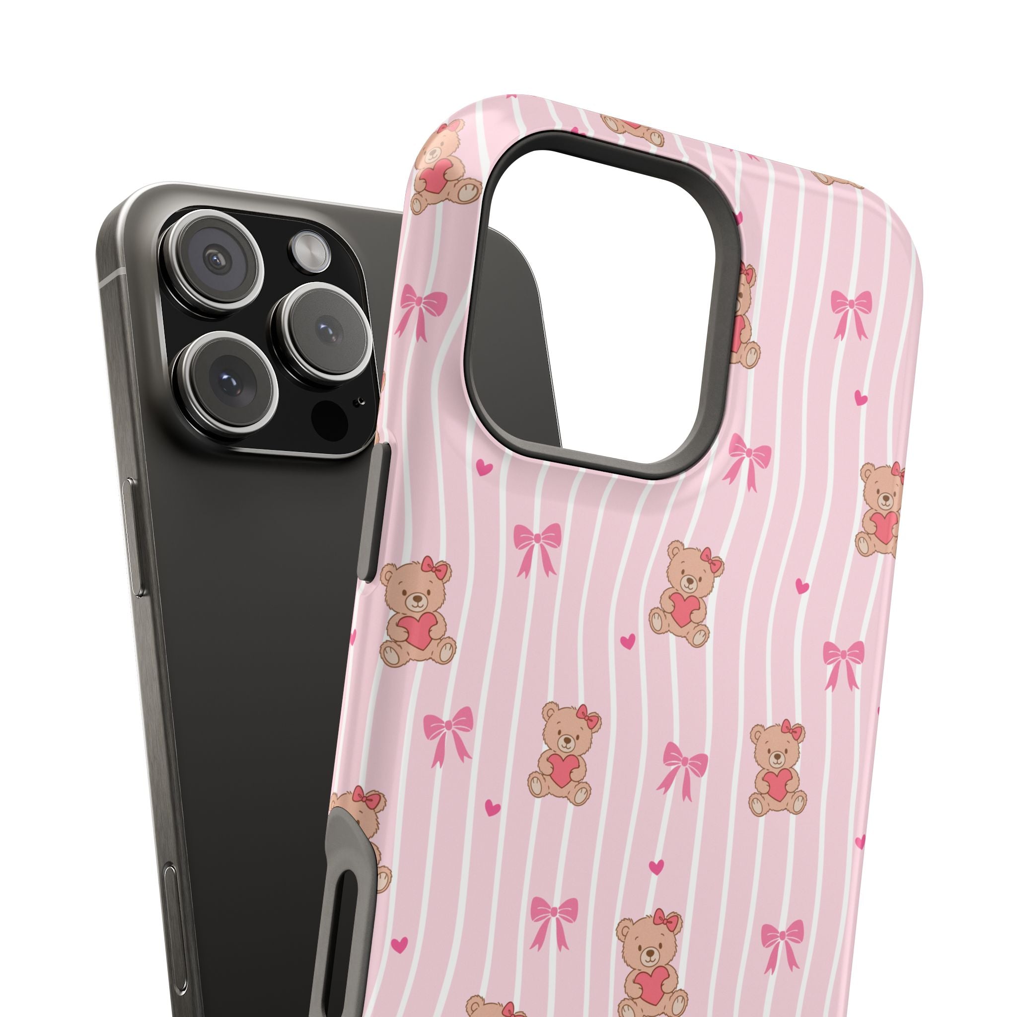 Teddy Hearts Magnetic iPhone Case