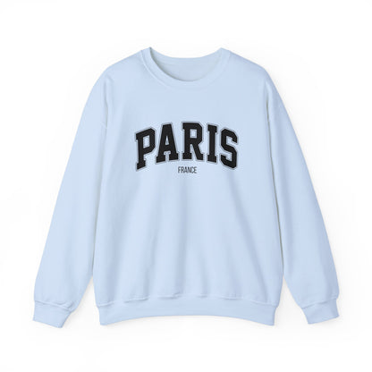 París, Francia Sudadera unisex con cuello redondo