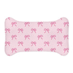 Cute Pink Bow Pet Feeding Mat