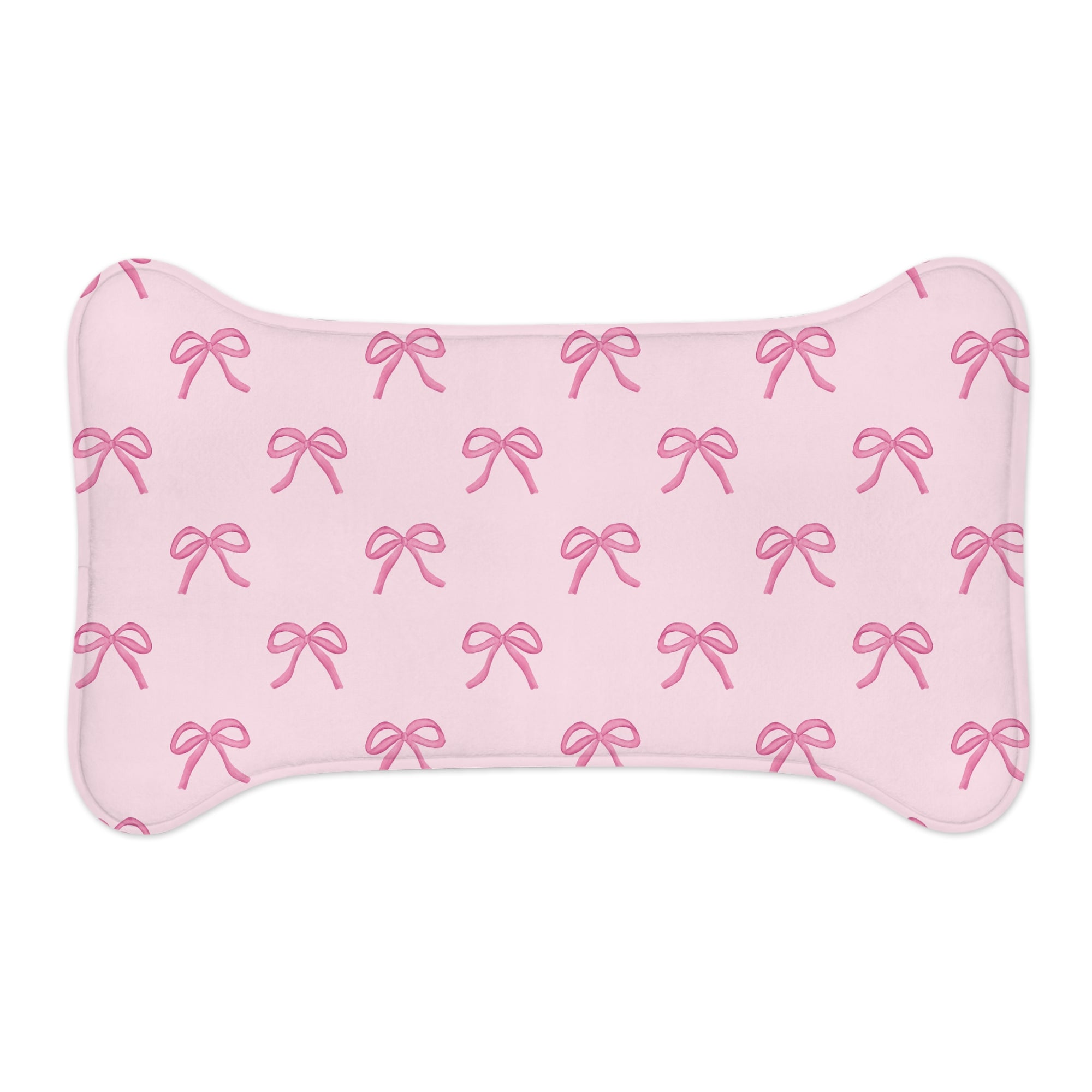 Cute Pink Bow Pet Feeding Mat