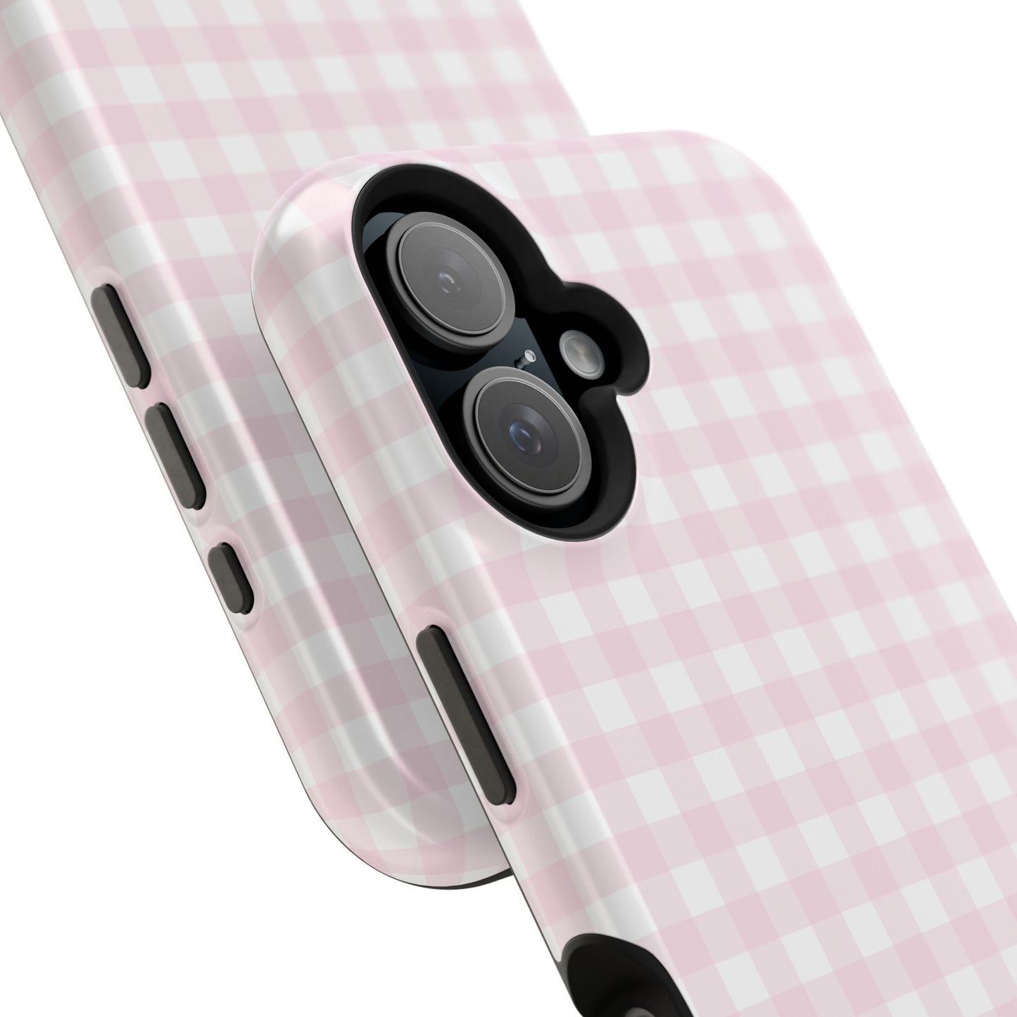 Baby Pink Gingham Magnetic iPhone Case