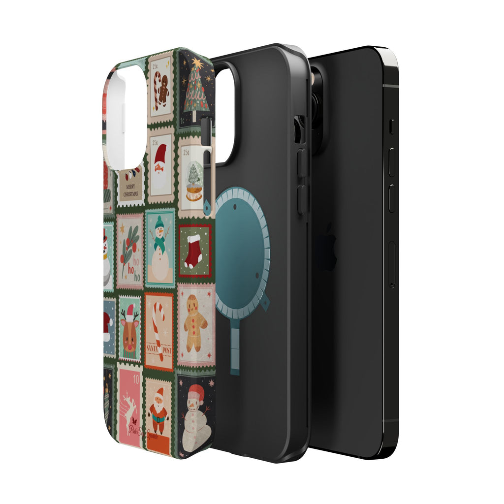 Santa’s Stamp Collection Magnetic iPhone Case