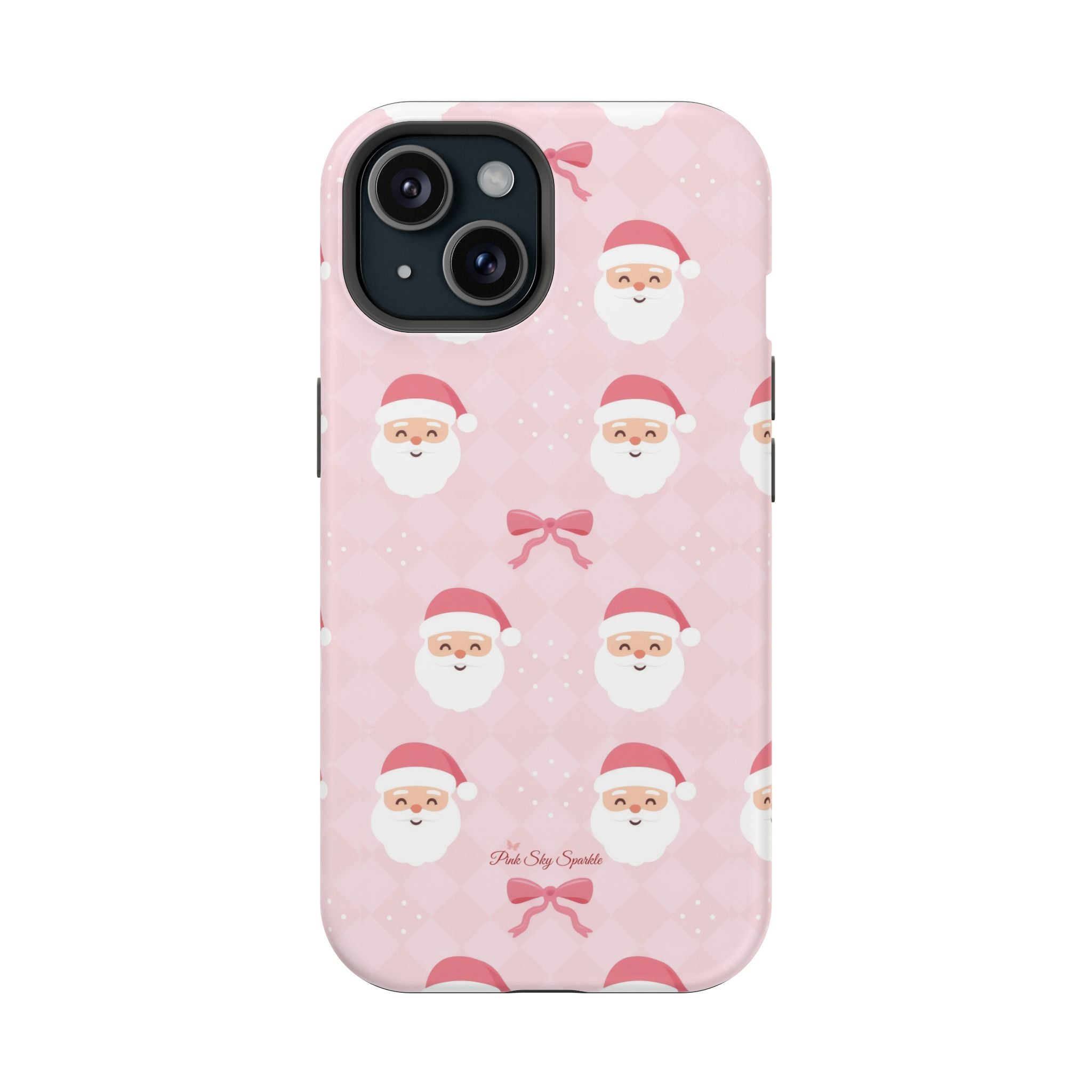 Pink Santa Bows Magnetic iPhone Case