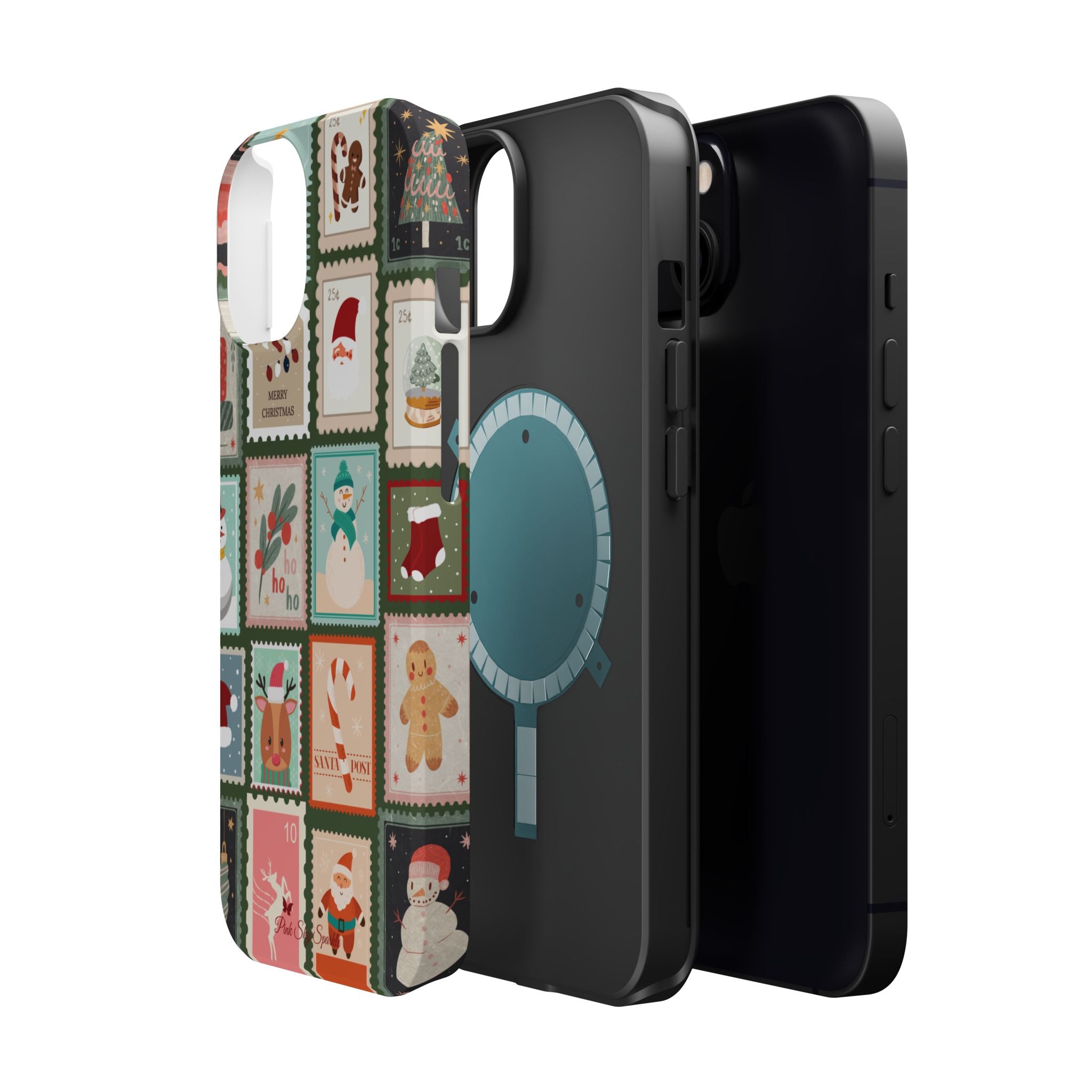 Santa’s Stamp Collection Magnetic iPhone Case