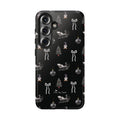 Sleigh in Grey Samsung Galaxy Phone Case – Chic Monochrome Christmas Edition