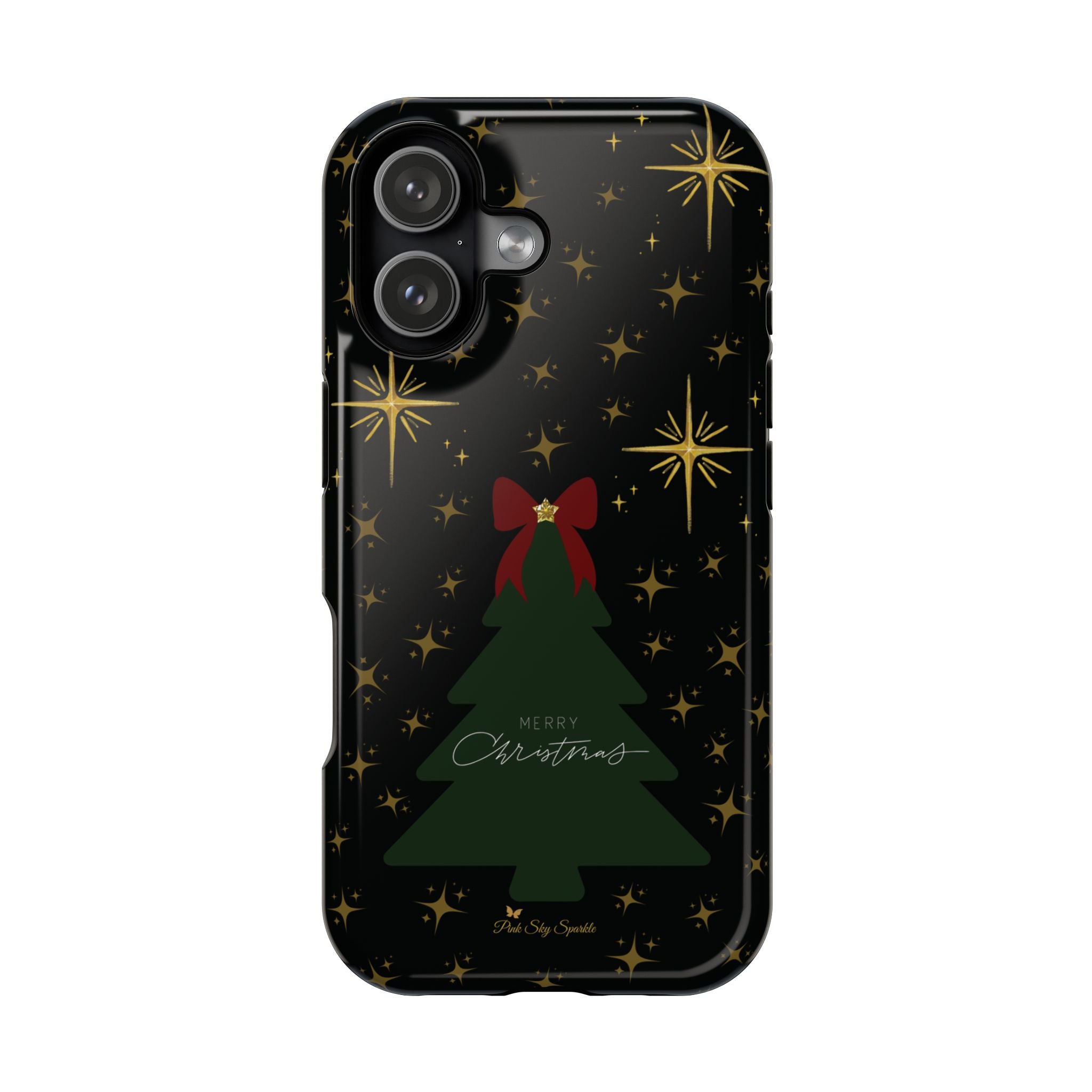 Starry Night Magnetic iPhone Case - Black Aesthetic Christmas Phone Cover