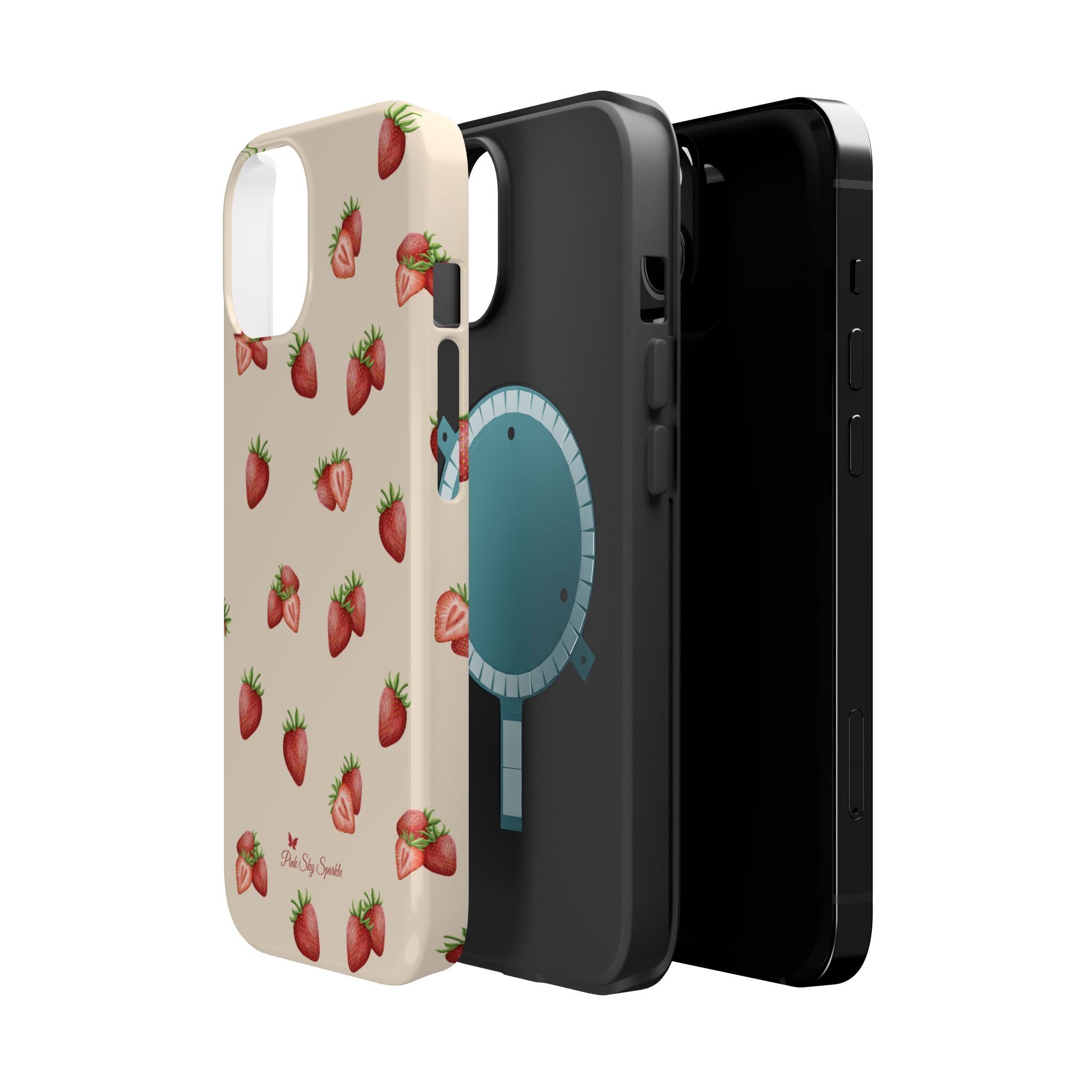 Strawberry Luxe MagSafe-Compatible Magnetic iPhone Case