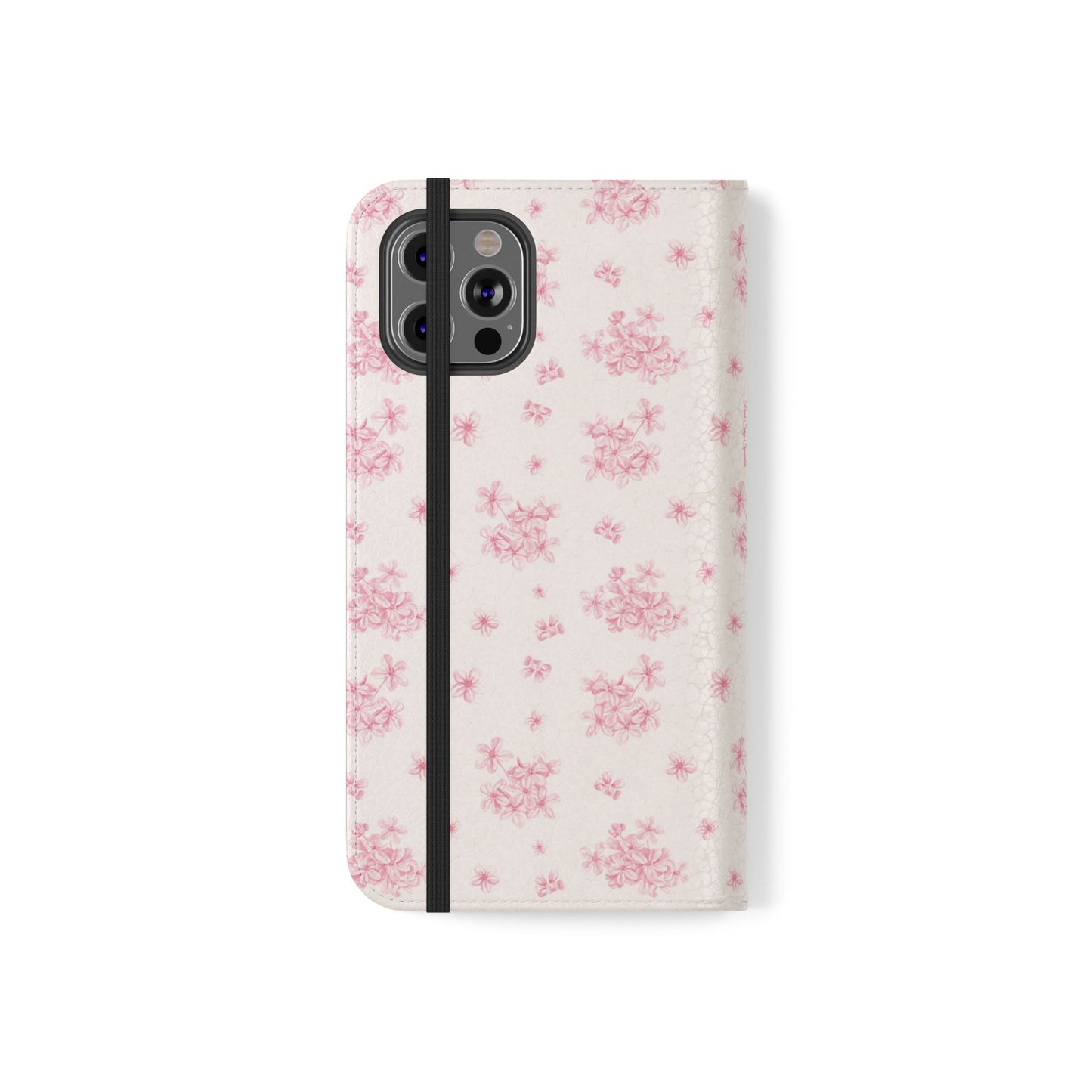 Pink Bloom Wallet Flip Case for iPhone