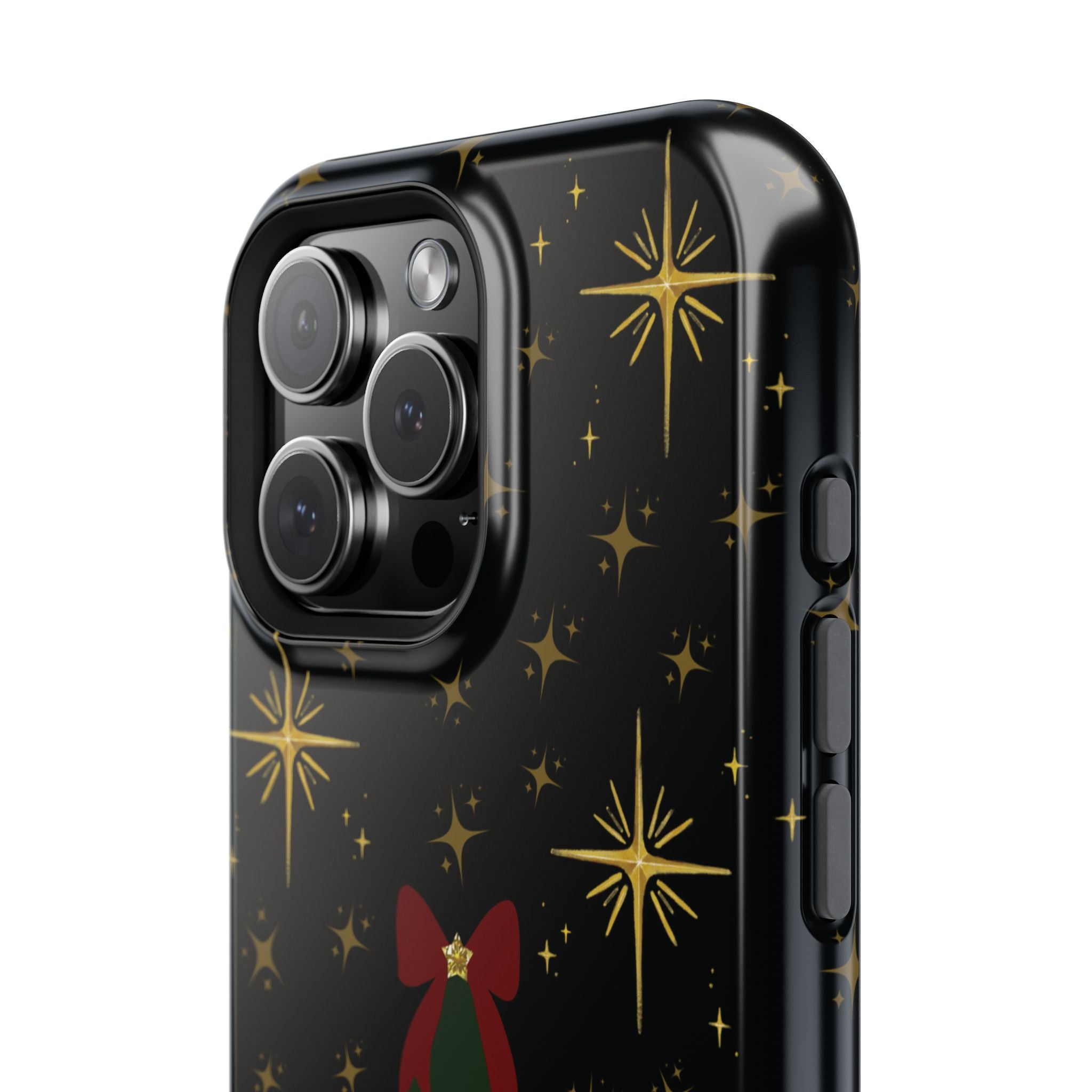 Starry Night Magnetic iPhone Case - Black Aesthetic Christmas Phone Cover