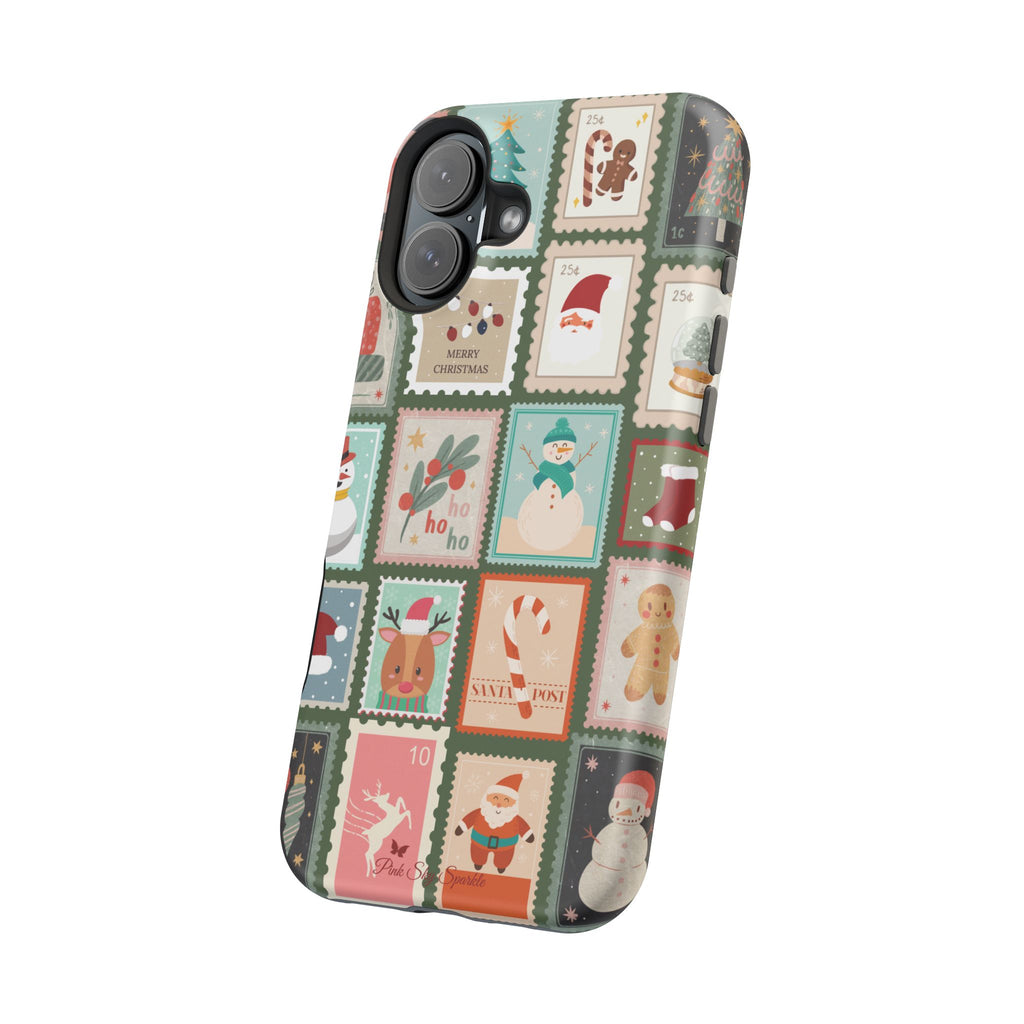 Santa’s Stamp Collection Magnetic iPhone Case
