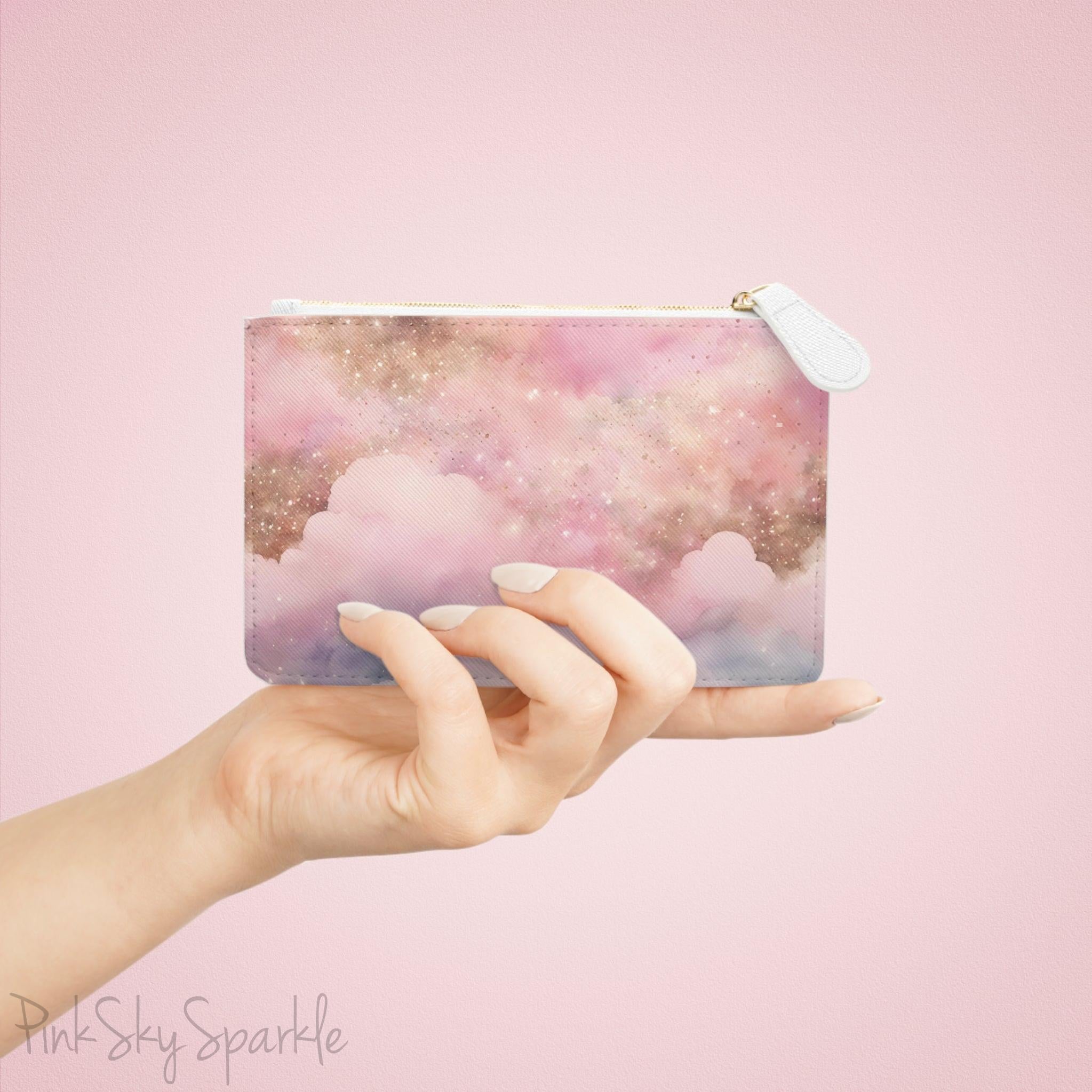 Pink Sky Magic Mini Clutch Bag