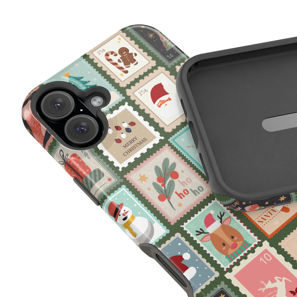 Santa’s Stamp Collection Magnetic iPhone Case
