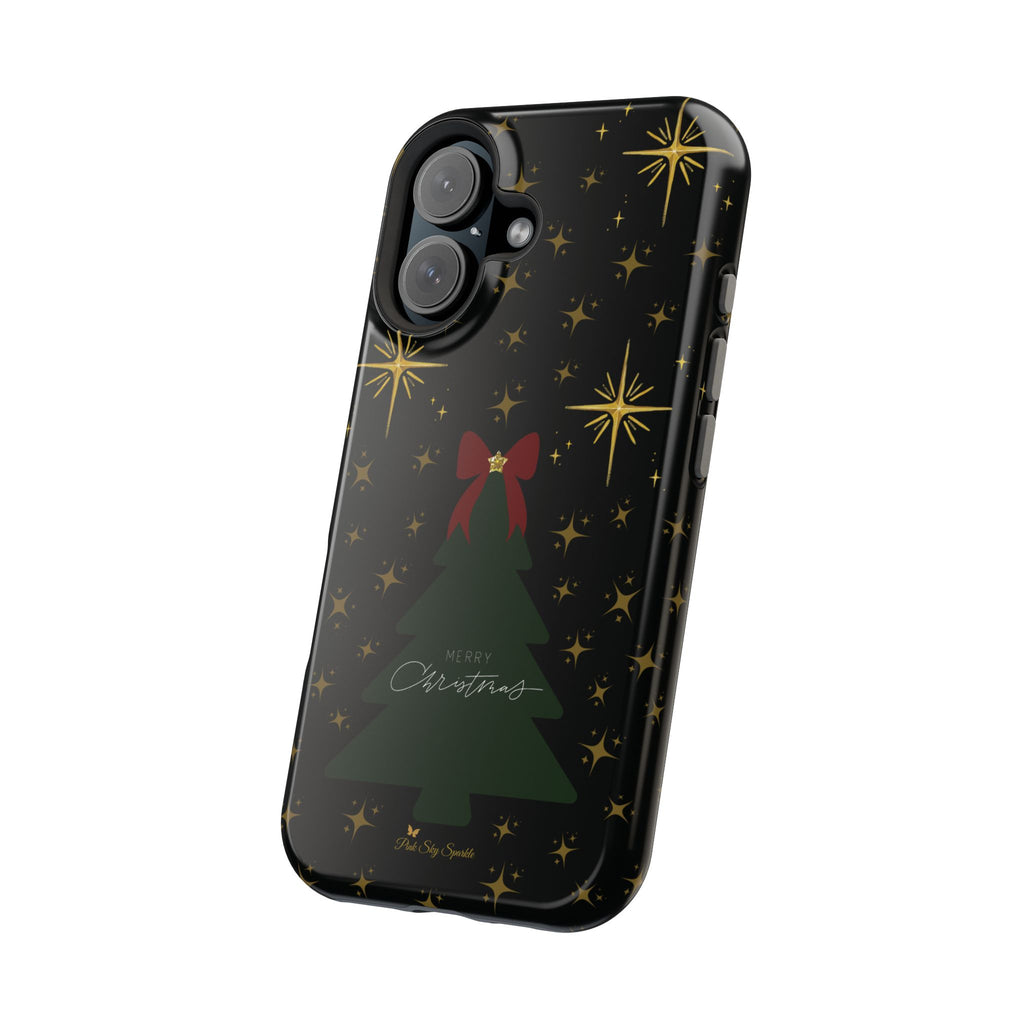 Starry Night Magnetic iPhone Case - Black Aesthetic Christmas Phone Cover