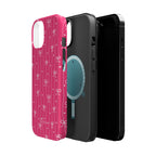 Hearts & Bows | Pink Magnetic iPhone Case