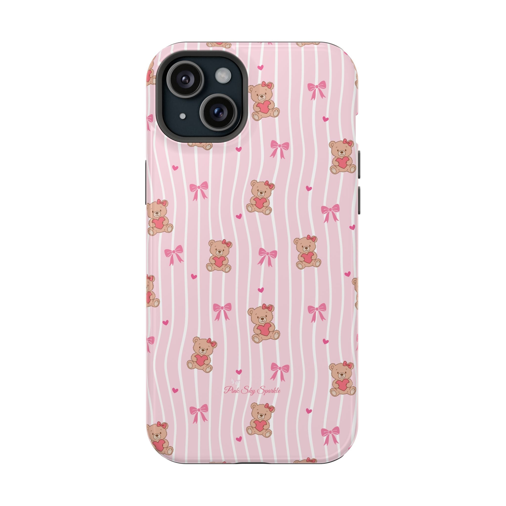 Teddy Hearts Magnetic iPhone Case