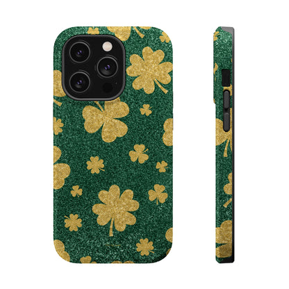 Shamrock Sparkle Magnetic iPhone Case