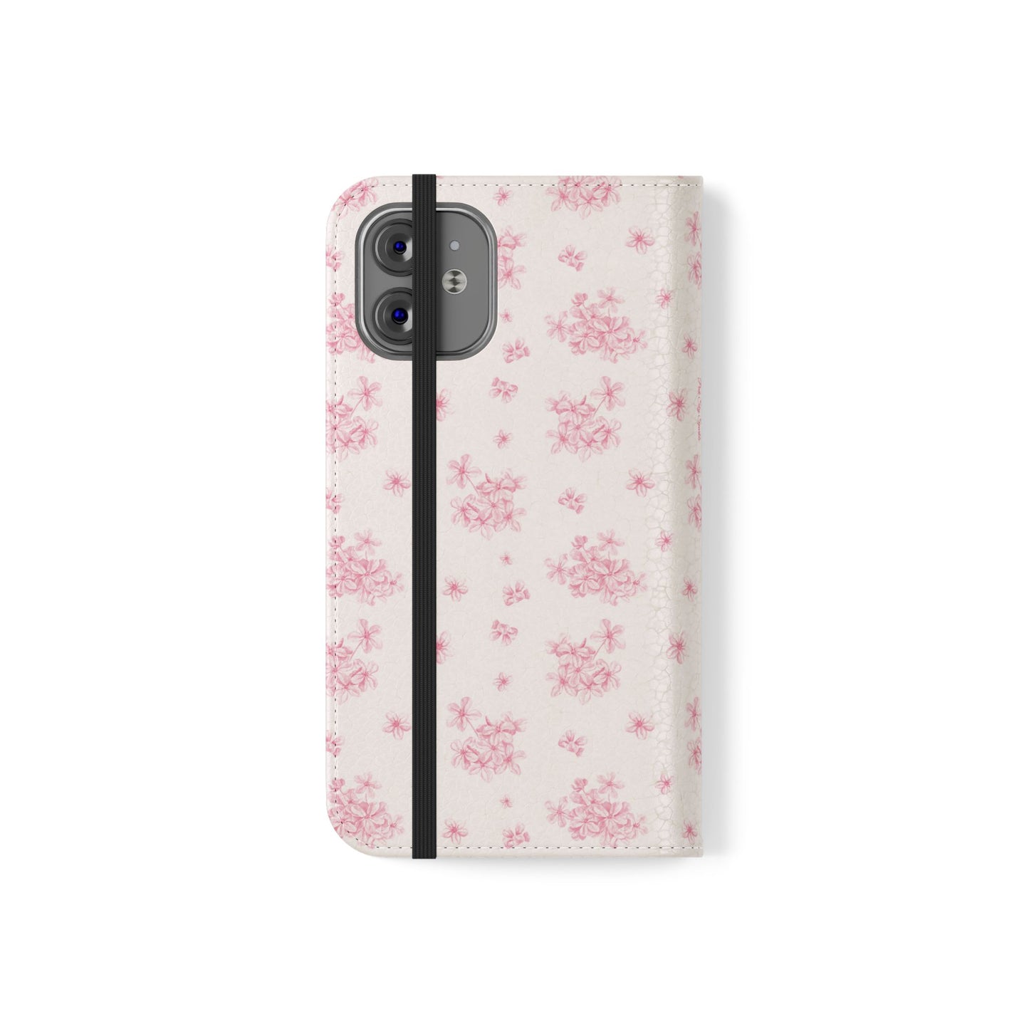 Pink Bloom Wallet Flip Case for iPhone