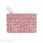 Rose Gold Leopard Mini Clutch Bag