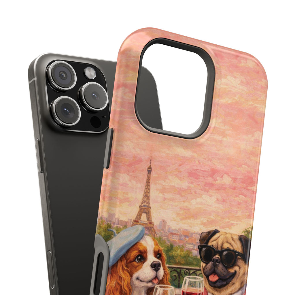From Paris, With Love | Dogs & Wine MagSafe-Compatible Magnetic iPhone Case
