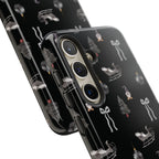 Sleigh in Grey Samsung Galaxy Phone Case – Chic Monochrome Christmas Edition