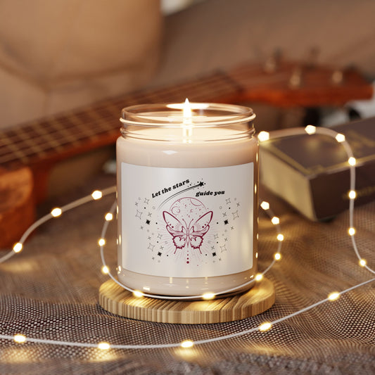 Let the Stars Guide You, Stars & Butterfly 9oz Soy Candle