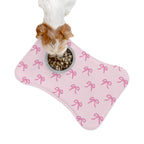 Cute Pink Bow Pet Feeding Mat