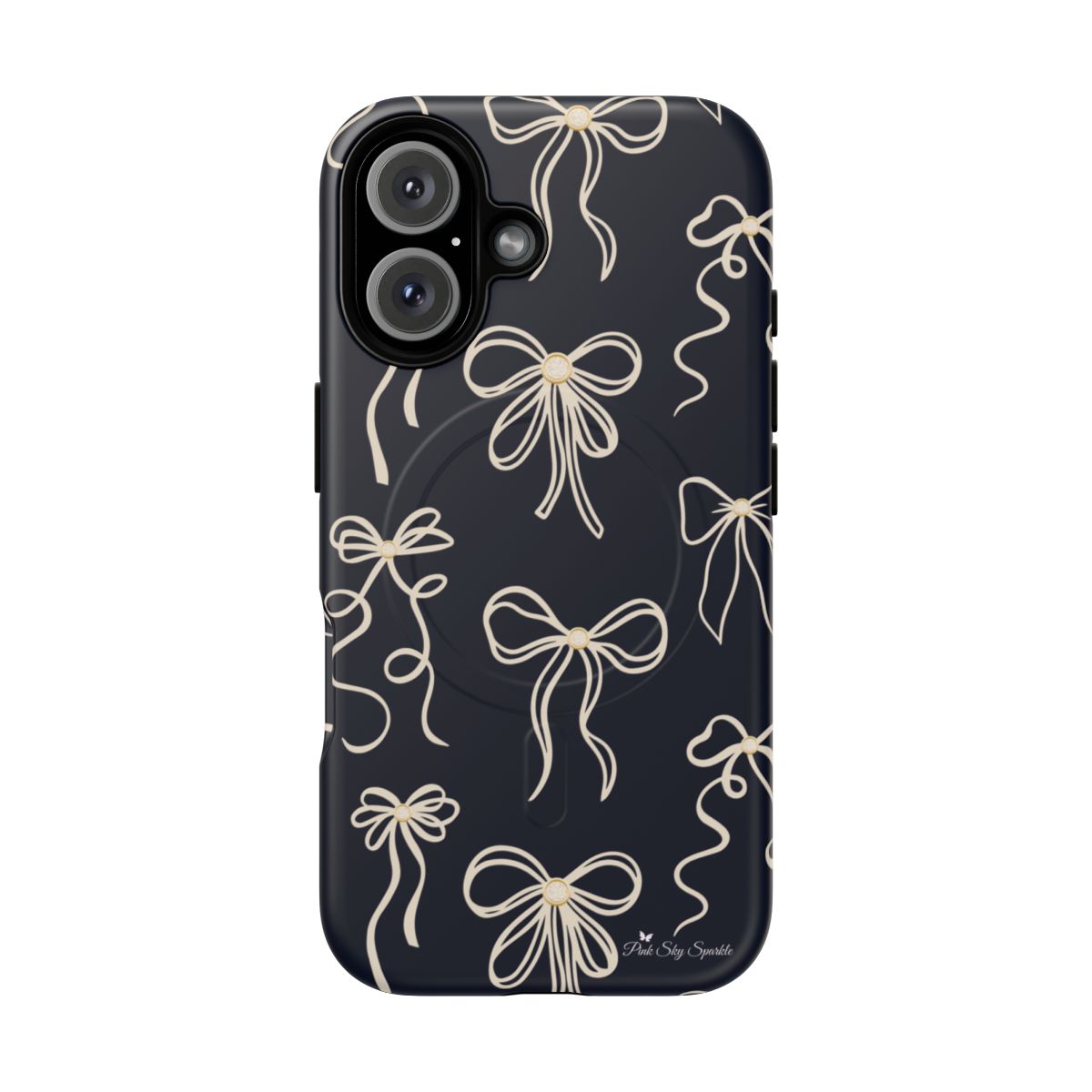 Midnight Bows Magnetic iPhone Case