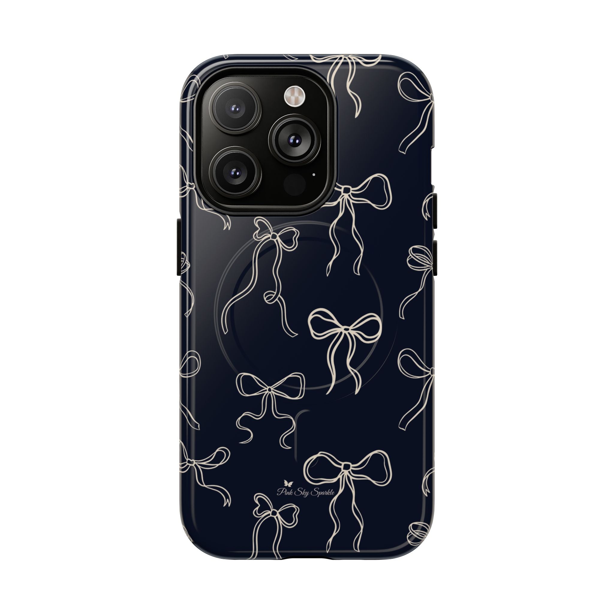 Funda magnética para iPhone con lazos de medianoche