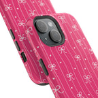 Hearts & Bows | Pink Magnetic iPhone Case