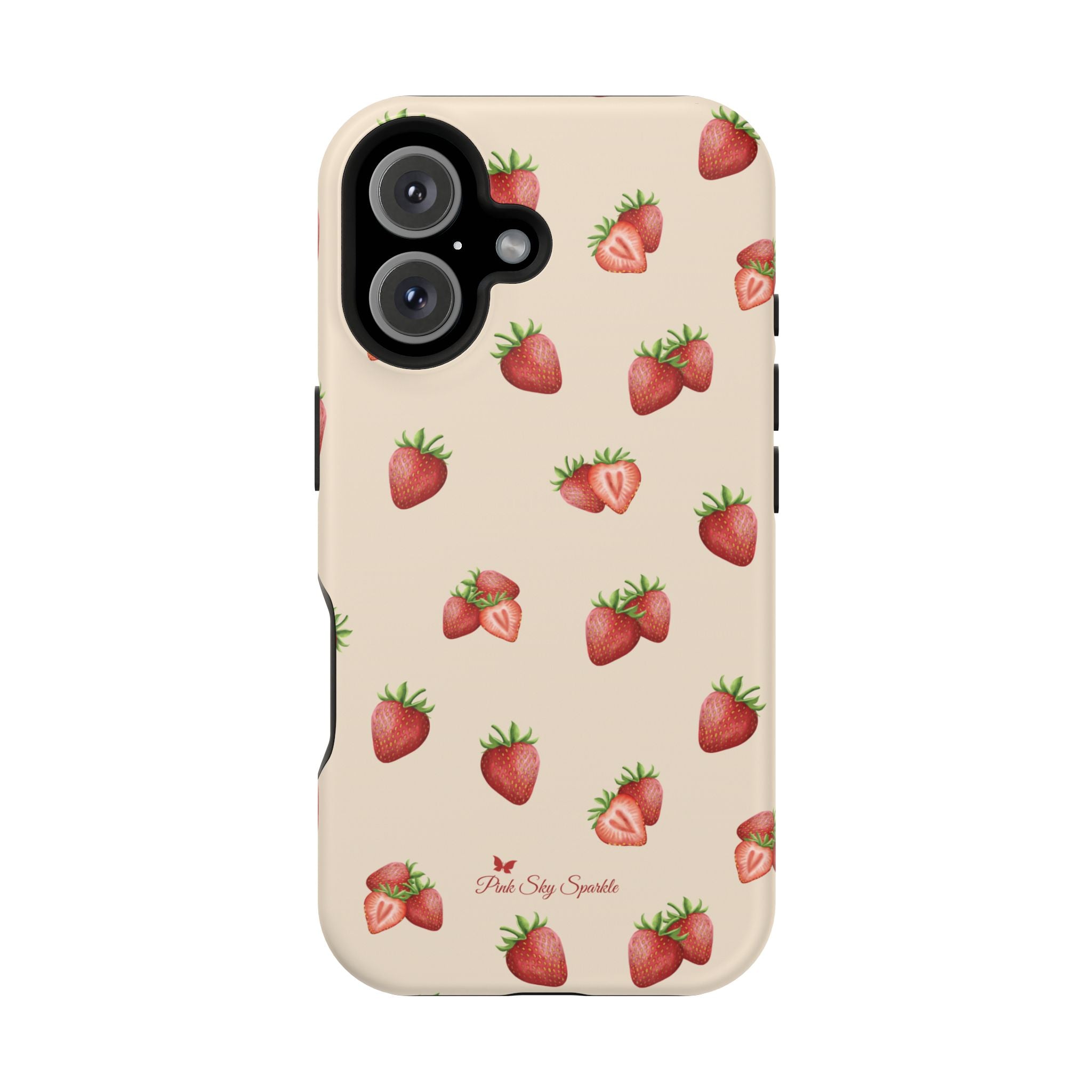 Strawberry Luxe MagSafe-Compatible Magnetic iPhone Case
